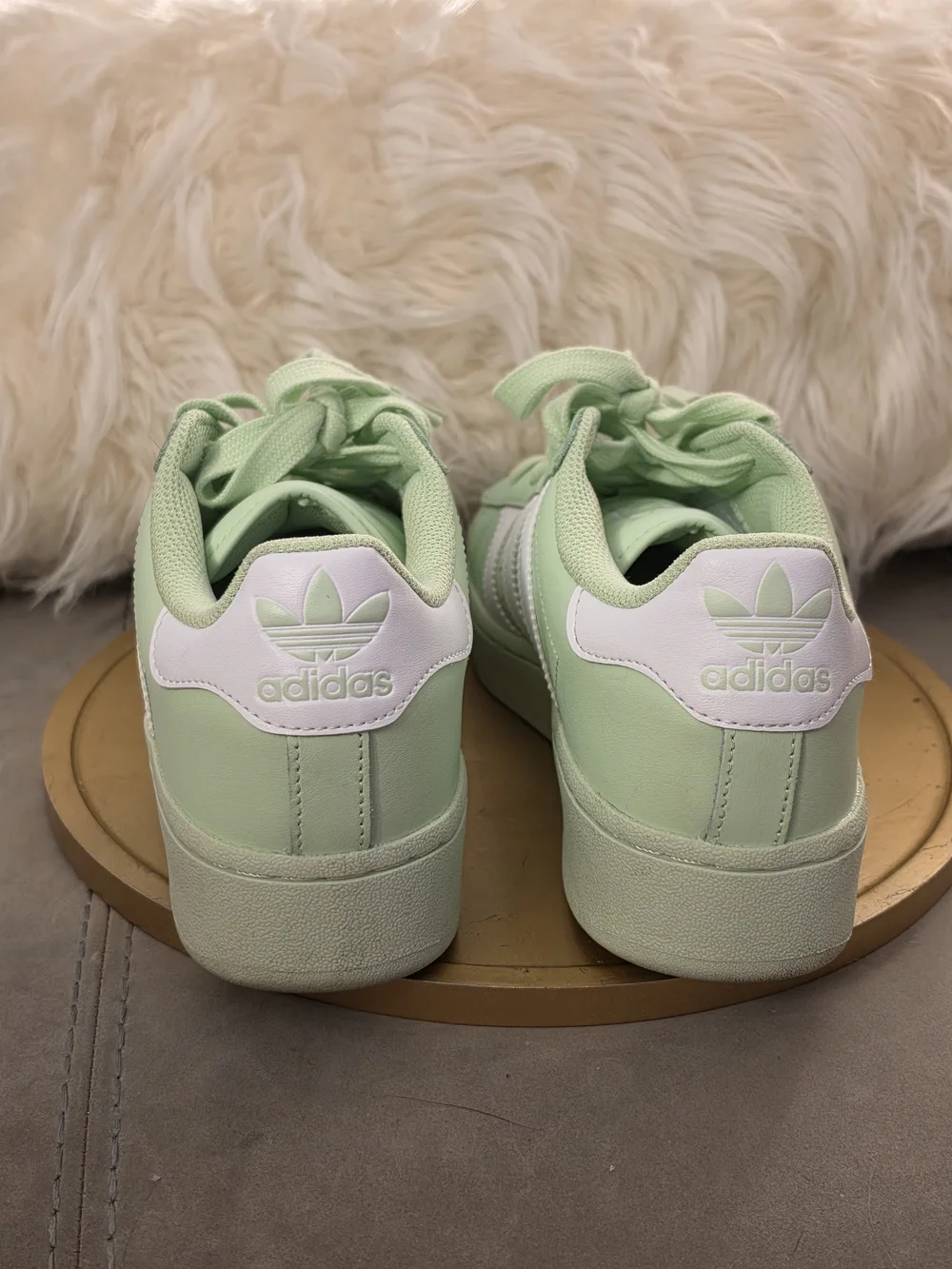 Adidas Superstar Sneakers in Mint Green & White - Picture 5 of 9